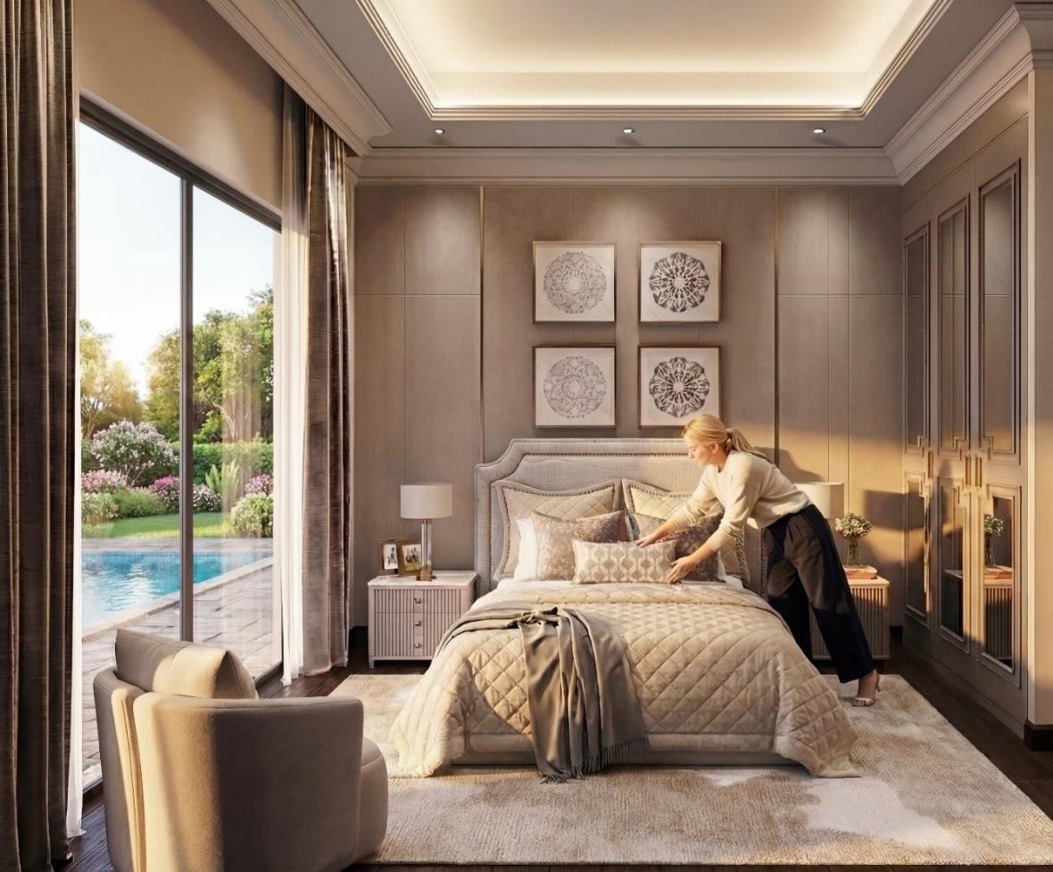 Bedroom with garden outlook, Lotus Villa Renovation