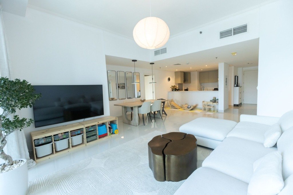 Explore this sleek and modern apartment in Dubai, offering comfort and style, interior design for rental properties in New Cairo